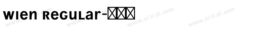 Wien Regular字体转换